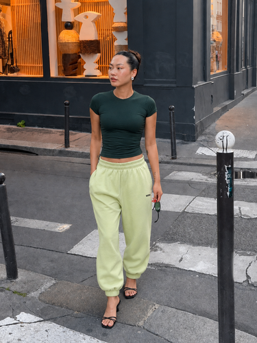 Manhattan Set ( It girl baby tee + Weekend Tracks)