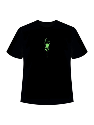 School Kills Artist (Green Glow) Drop:Sleeved Tee   For Men and Women