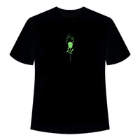 School Kills Artist (Green Glow) Drop-Sleeved Tee (T-shirt)