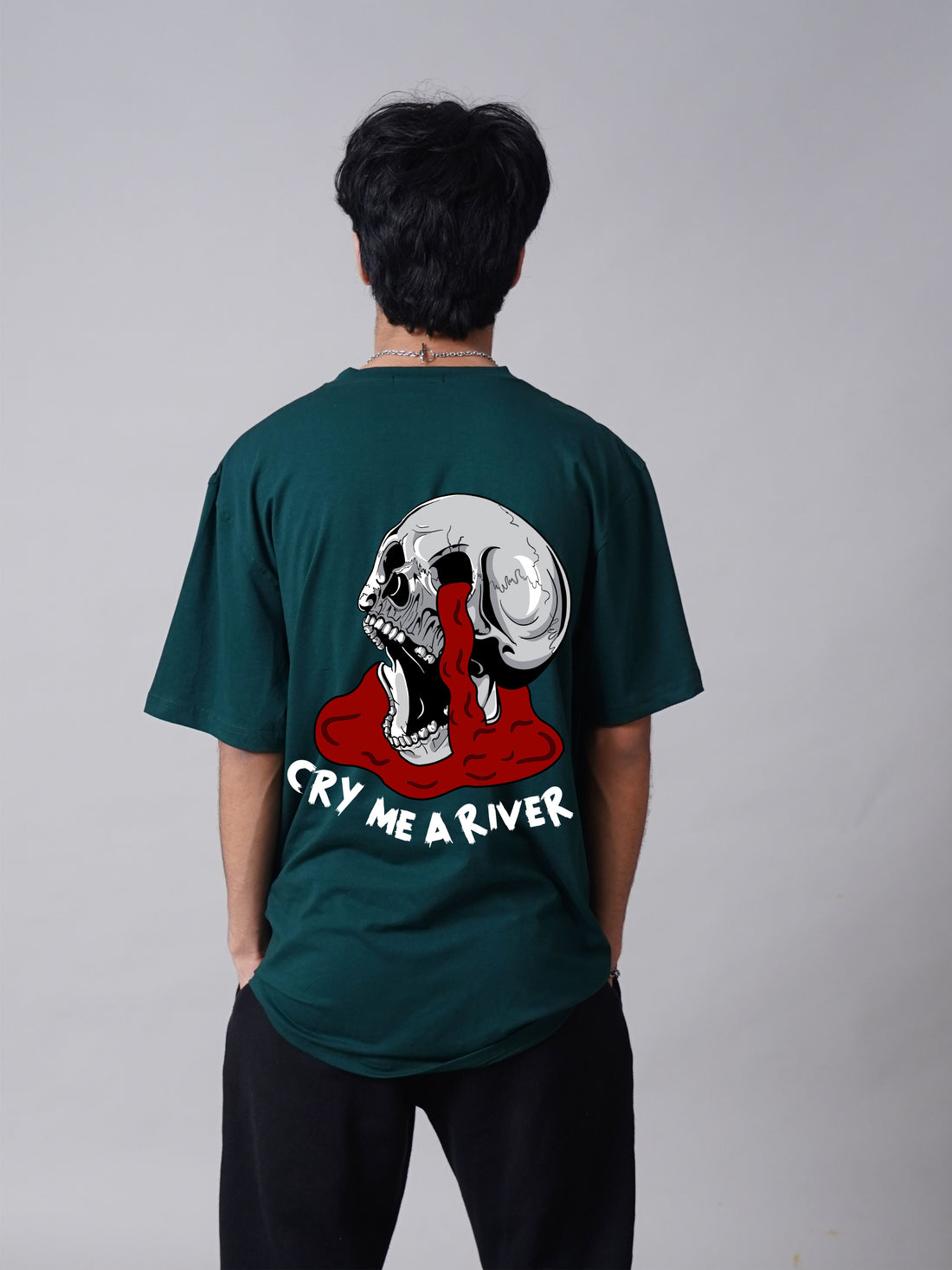 Cry Me A River - Burger Bae Oversized  Tee For Men and Women