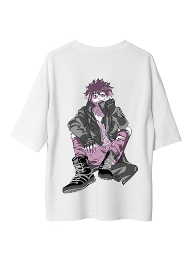 Dabi My Hero Academia : Burger Bae Oversized  Tee For Men and Women