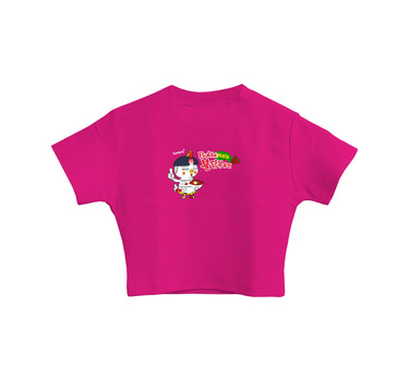 Buldak Ramen Mala : Burger Bae Round Neck Crop Baby Tee For Women
