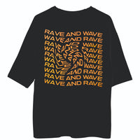 Rave & Wave (Holographic)- Burger Bae Oversized Tee For Men