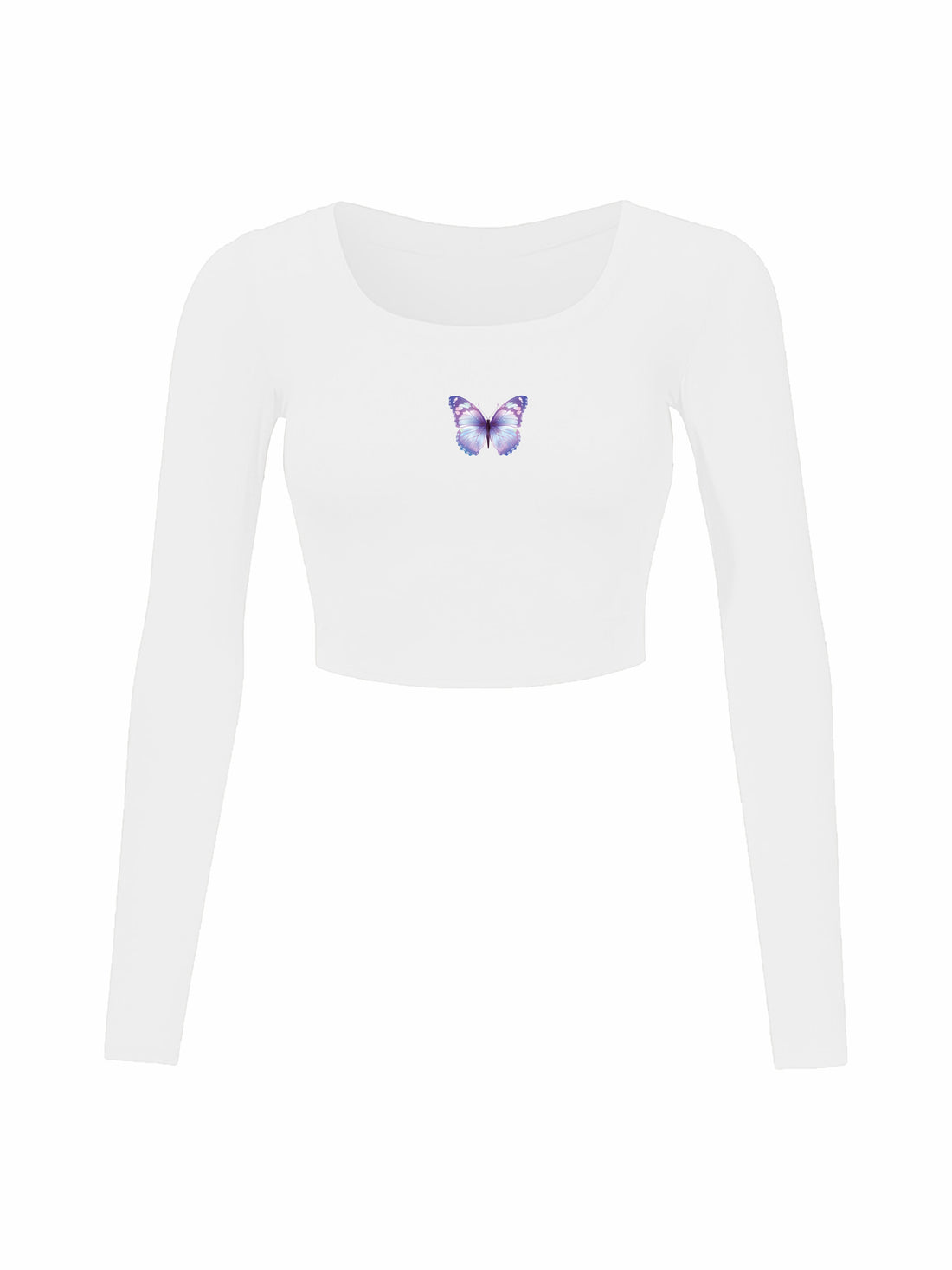 Holly Blue Butterfly Y2K Top For Women
