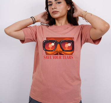 The Weekend Save Your Tears : Burger Bae Oversized  Tee For Men and Women