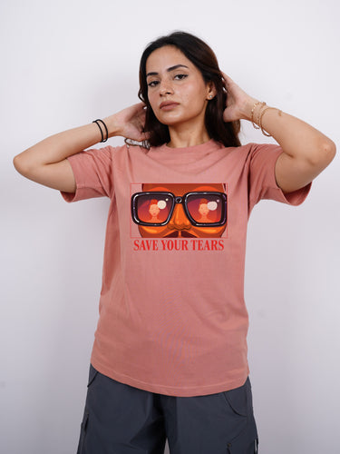 The Weekend Save Your Tears : Burger Bae Oversized  Tee For Men and Women