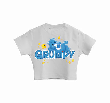 Grumpy Bear : Burger Bae Round Neck Crop Baby Tee For Women