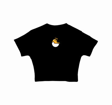 Gudetama : Burger Bae Round Neck Crop Baby Tee For Women