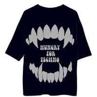 Hungry For Techno (Reflective) - Burger Bae Oversized  Tee For Men and Women