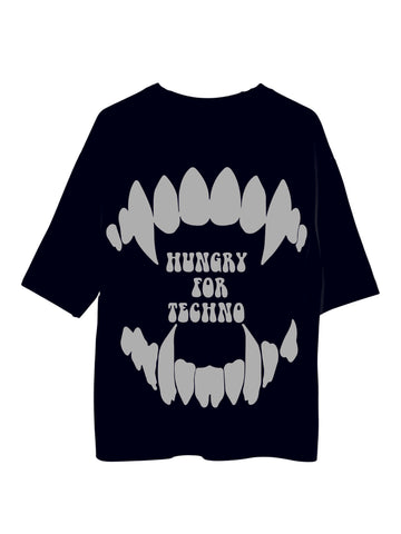 Hungry For Techno - Burger Bae Oversized Unisex Tee