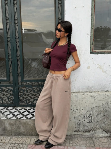 Picante Set ( It girl baby tee + Irish Baggy Pants)
