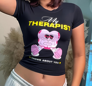 Therapist It Girl Baby tee for Women