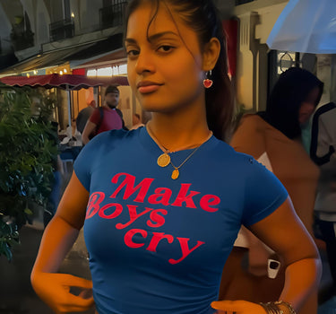 Make boys cry It Girl Baby tee for Women
