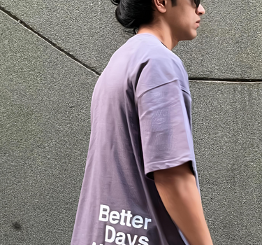Better Days Ahead Drop:Sleeved Tee For Men and Women