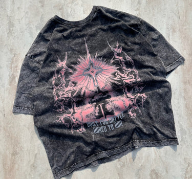 Heavenfall Acid Wash Drop Sleeved Tee for Men & Women