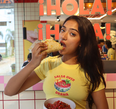 Salsa over drama It Girl baby tee