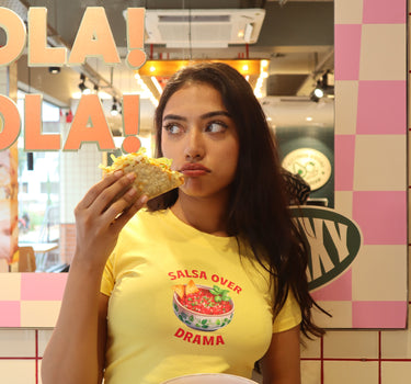 Salsa over drama It Girl baby tee