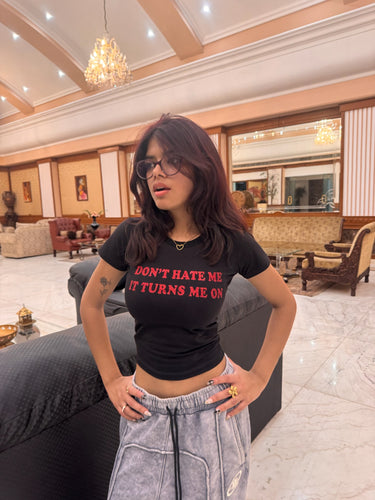 Don't Hate Me It Girl Baby Tee for Women