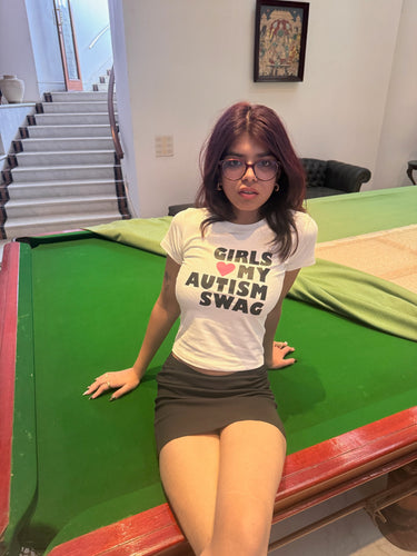 Girls Love My Autism Swag It Girl Baby Tee for Women