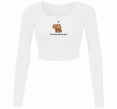 I'm Nuts About You : Burger Bae Y2K Top For Women