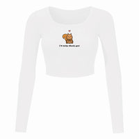 I'm Nuts About You - Burger Bae Y2K Top For Women
