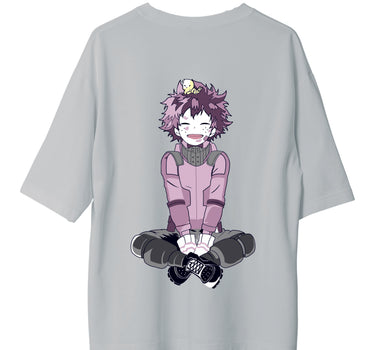 IzuKu Midoriya My hero acdemia : Burger Bae Oversized  Tee For Men and Women