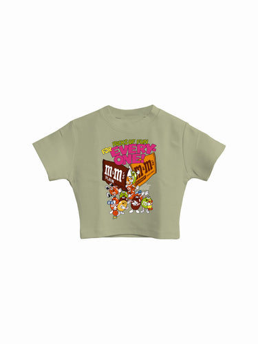 M&M : Burger Bae Round Neck Baby Tee For Women