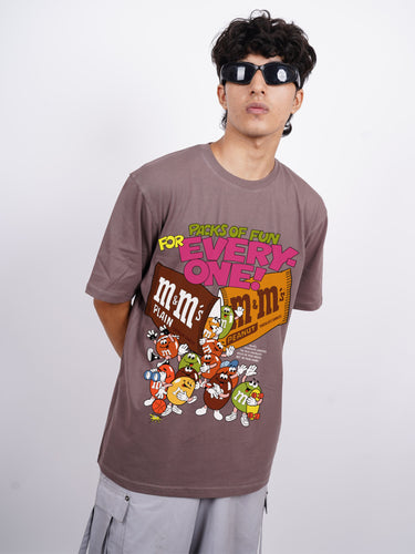 M&M : Burger Bae Oversized Tee For Men and Women
