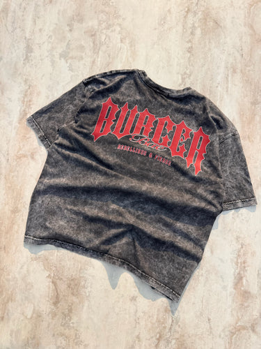 Monster Acid Wash Drop Sleeved Tee for Men & Women