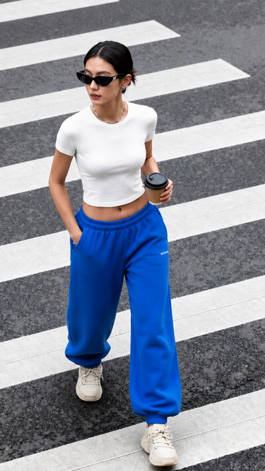 Manhattan Set ( It girl baby tee + Weekend Tracks)