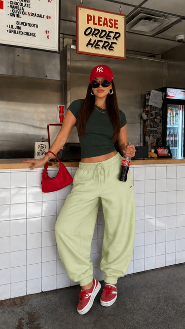 Manhattan Set ( It girl baby tee + Weekend Tracks)