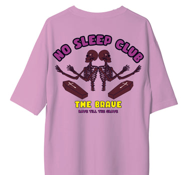 No Sleep Club : Burger Bae Oversized  Tee For Men