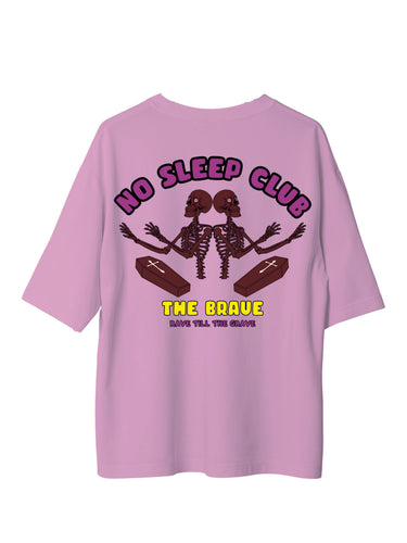 No Sleep Club : Burger Bae Oversized  Tee For Men