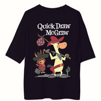 Quick Draw McGraw - Burger Bae Oversized  Tee For Men and Women