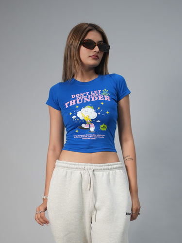 Thunder It Girl Baby tee for Women