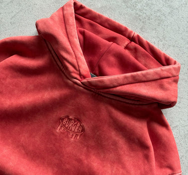 Red Velvet Cheese Cake Acid Wash Hoodie