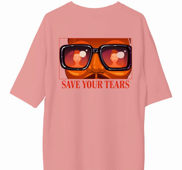 The Weekend Save Your Tears : Burger Bae Oversized  Tee For Men and Women