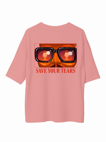 The Weekend Save Your Tears : Burger Bae Oversized  Tee For Men and Women