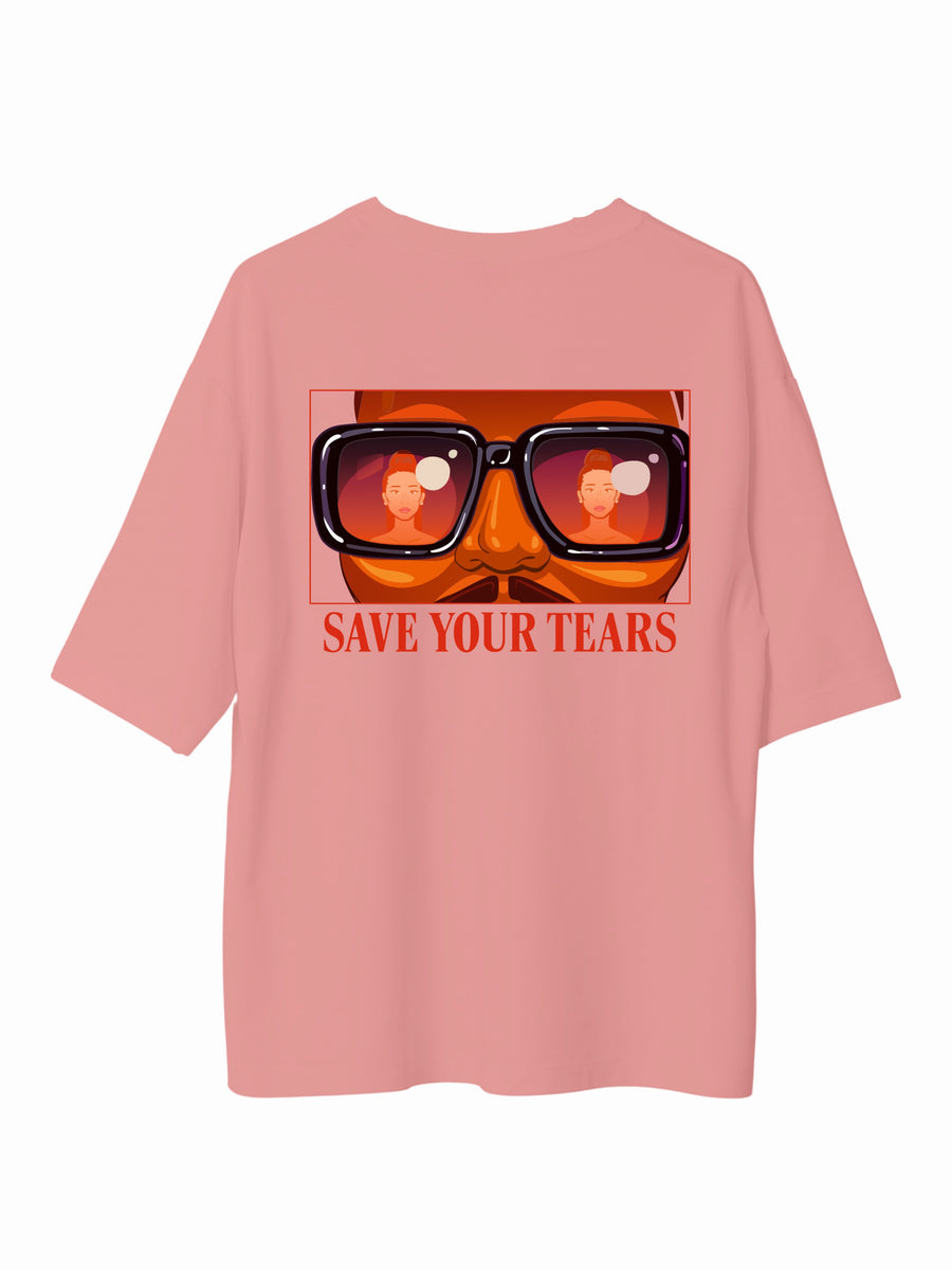 The Weekend Save Your Tears - Burger Bae Oversized  Tee For Men and Women
