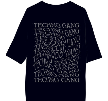 Techno Gang (Reflective) : Burger Bae Oversized  Tee For Men and Women