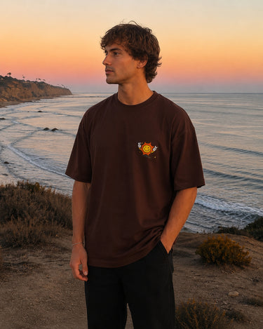 Stay Sunny : Drop Sleeved Tee For Men and Women