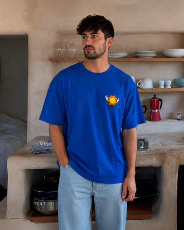 Stay Sunny : Drop Sleeved Tee For Men and Women