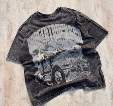 Heavy Hitter Acid Wash Drop Sleeved Tee for Men & Women