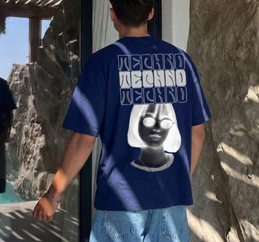 Miss Futuristic Techno : Regular  Tee For Men and Women