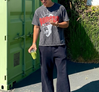 Monster Acid Wash Drop Sleeved Tee for Men & Women