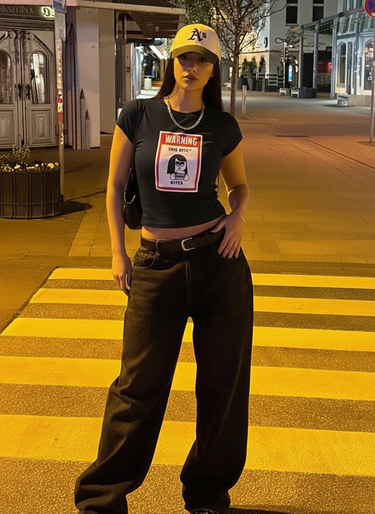 This Bitc* Bites It Girl Baby tee for Women