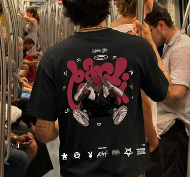 The Playboy Carti Cartoon art Drop Sleeved Tee for Men and Women