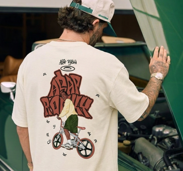 The Asap Rocky Cartoon art Drop Sleeved Tee for Men and Women