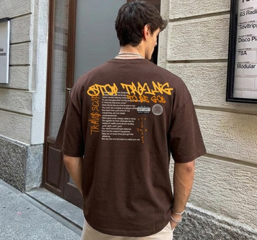 Travis Scott : Stop Trying To Be God Drop Sleeved  Tee For Men and Women