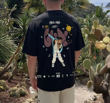 The Kid Cudi Cartoon art Drop Sleeved Tee for Men and Women